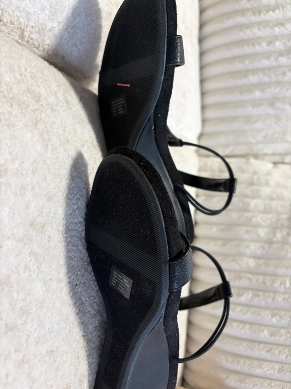 Style & Co. Black T-Strap Wedge Sandals - Picture 2 of 2